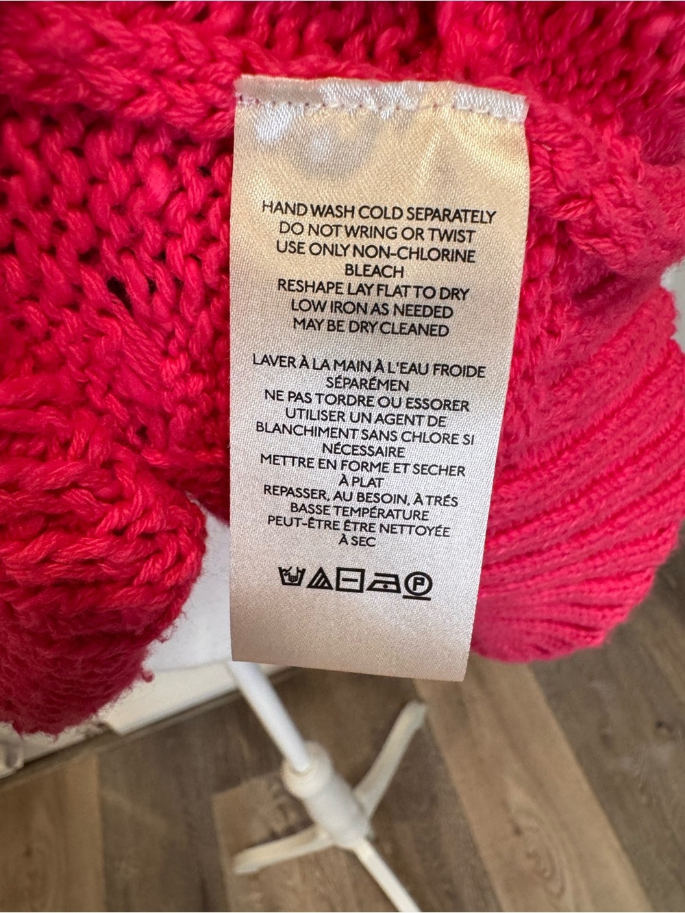 Free People Driftwood Cable-Knit Half-Zip Sweater in Hot Pink 0990 - Picture 4 of 6
